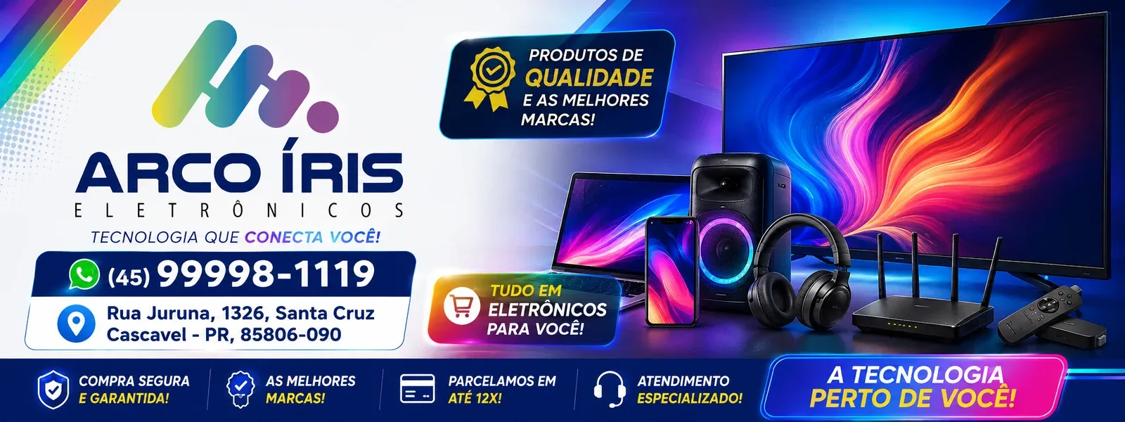 Capa de Arco Íris Eletrônicos