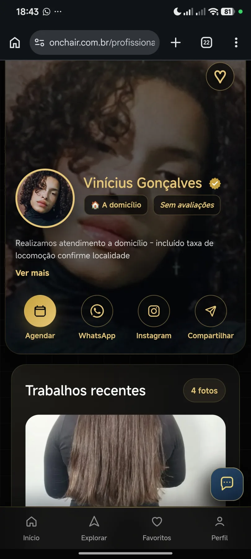 Vinicius Gonçalves - Cabeleireiro