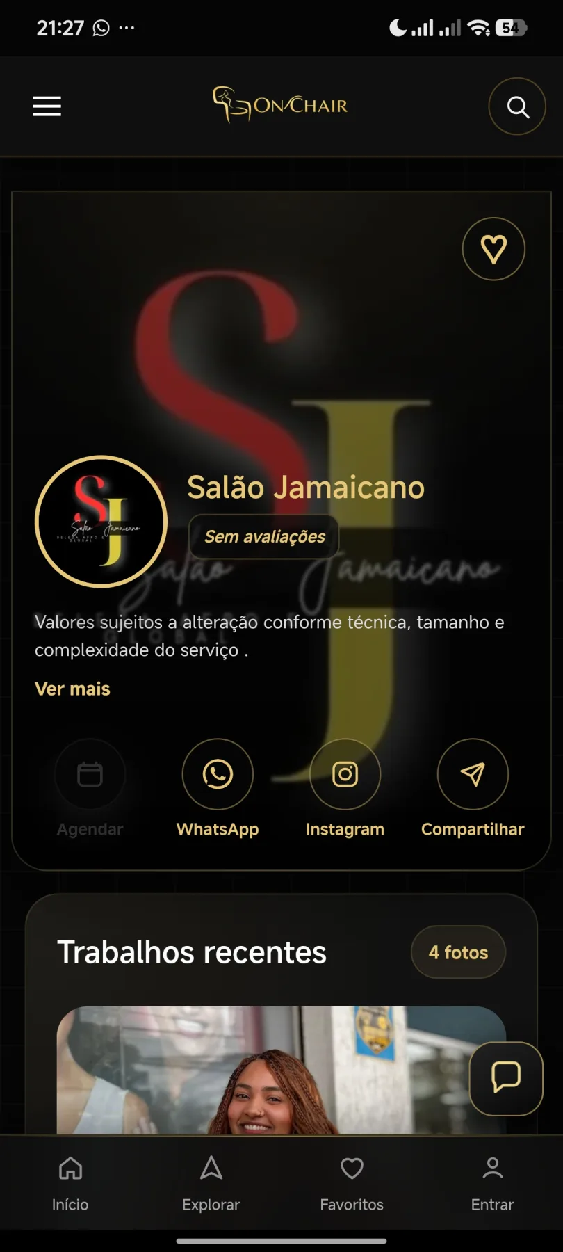 Salão Jamaicano